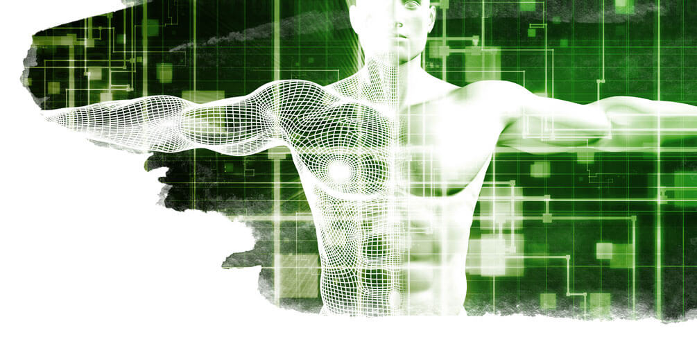 A digital rendering of a man